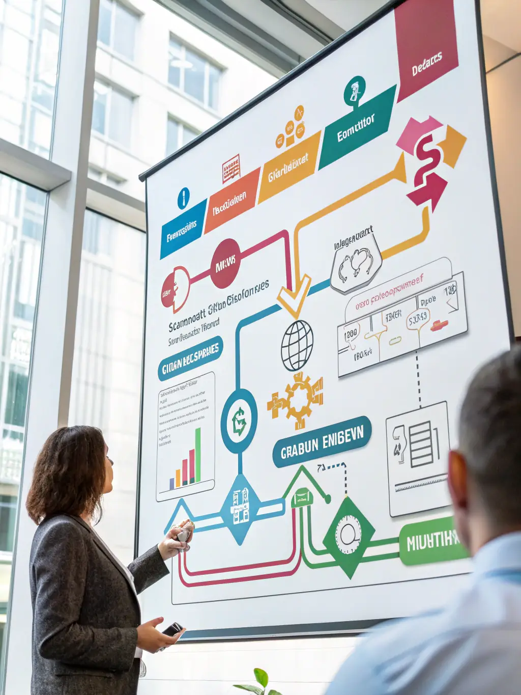 An image depicting a flowchart illustrating the process of identifying, vetting, and onboarding a strategic cloud partner, emphasizing a structured and efficient approach.